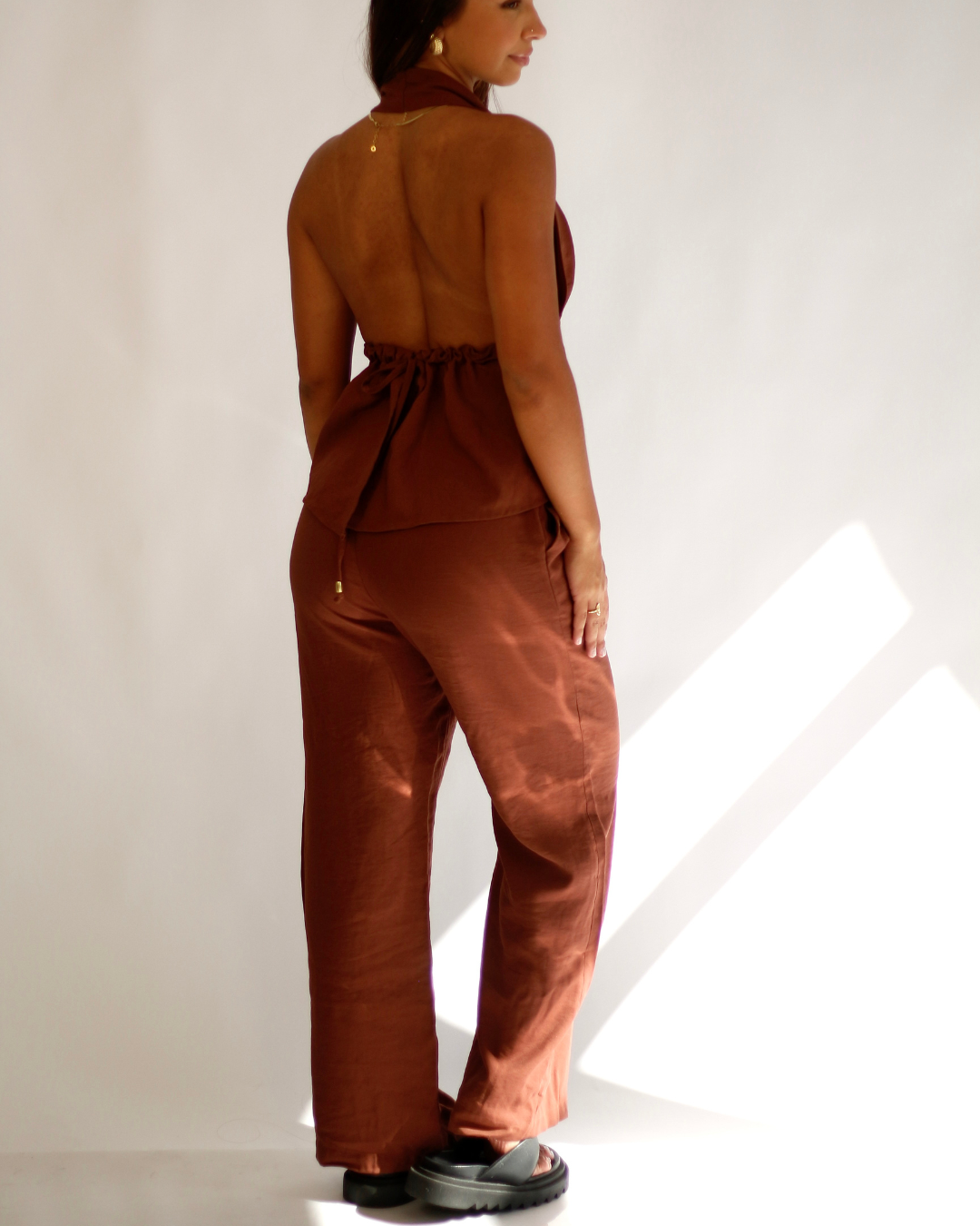 Calça Siena Marrom - Viscose Alfaiataria